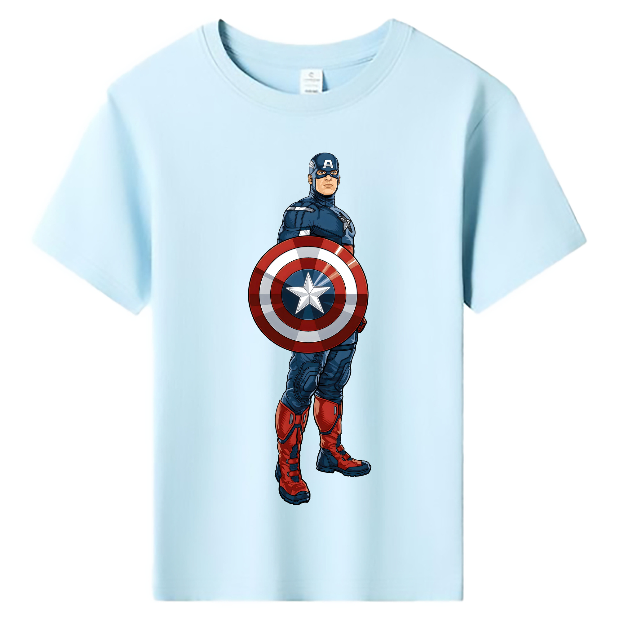 （画像用） アベンジャーズ The Avengers 綿100％キッズTシャツ（フロントプリント）